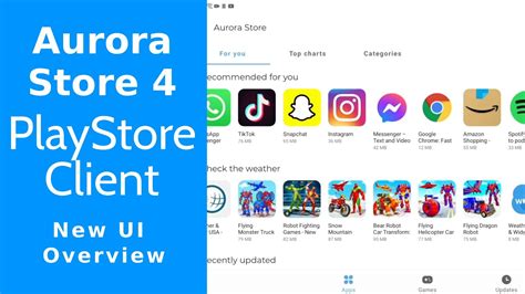 aurora store app list